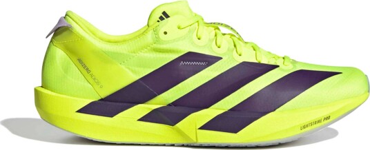 Adidas Men's Adizero Adios 9 Solar Yellow / Aurora Plum / Powder Plum 46 2/3