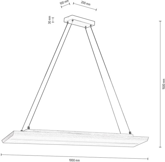 Envostar Tribe LED-hengelampe oljet eik