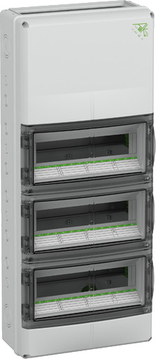 Spelsberg Fordelingsskap AK-F 42 Plus-Modul Med PE/N For Flensavslutning IP65 Grå