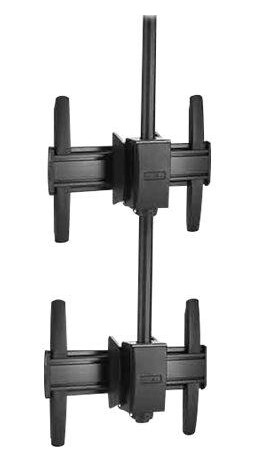 Chief Fusion 1x2 Stacker Medium Ceiling Display Mount - For Flat Panel Displays - Black monteringskomponent - for 2 LCD/plasma-paneler - svart
