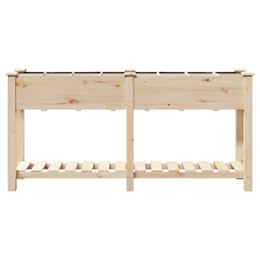 Hageplanter med Ruter 161x43x76 cm Massivt Furu
