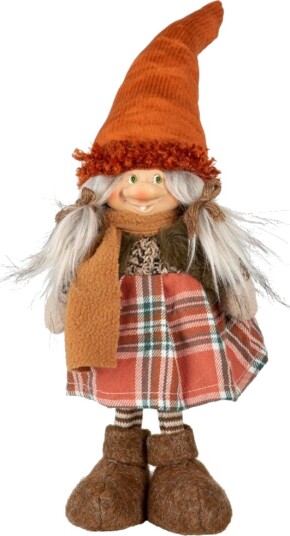Stående Nissealv Figur Dame 32 cm Juledekorasjoner 78084