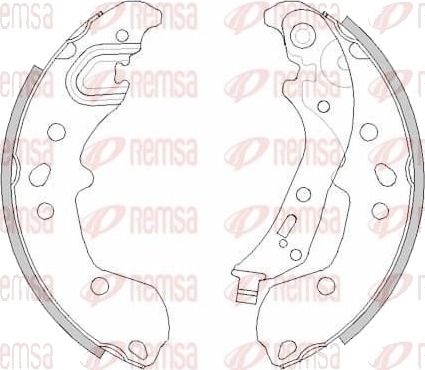 REMSA 4498.00 Bremsesko sett