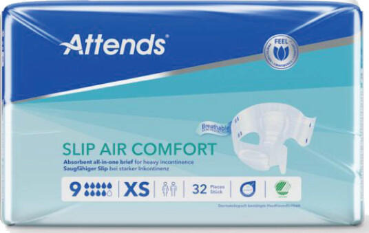 Attends Slip Air Comfort 9 X Small 32 stk.