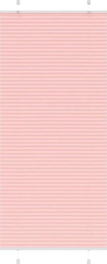 plisségardin Rosa 95x200 cm Stoff Bredde 94,4 Polyester