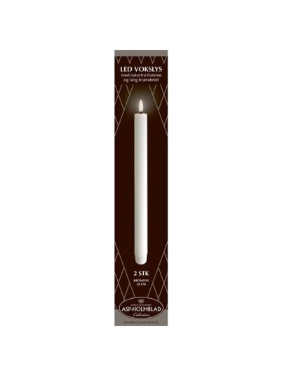 Asp Holmblad LED Voks kronelys