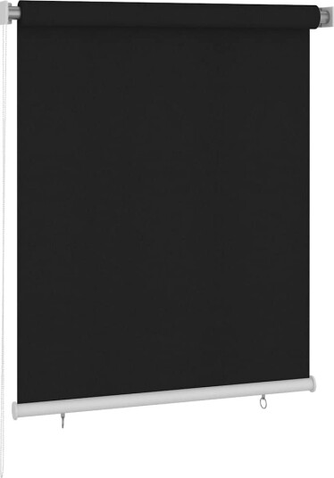 vidaXL Utendørs rullegardin 120x140 cm svart