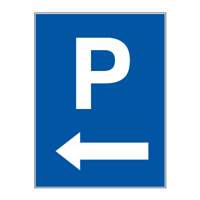 Jo Safety Parkeringsskilt Parkering pil venstre 6309277