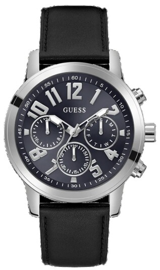 Guess Herreklokke GW0709G1 Parker VALUE Blå/Lær Ø44 mm