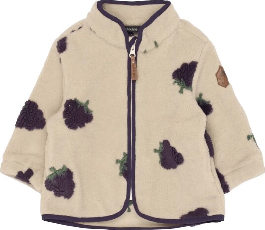Mikk line Teddy Cardigan BLACKBERRY AOP 110
