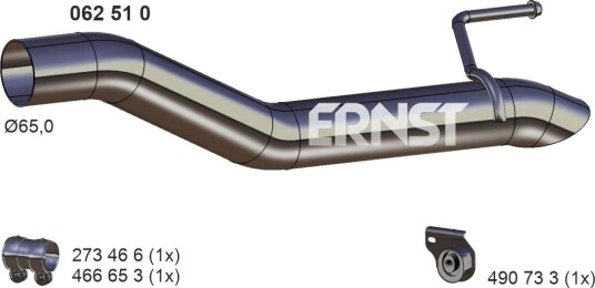 Eksosrør ERNST 062510