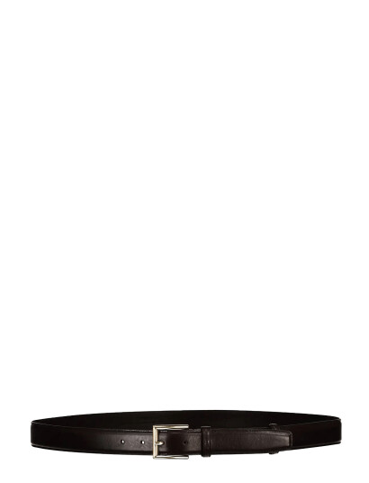 Gant Polished Leather Dressed Belt - Brown - 85