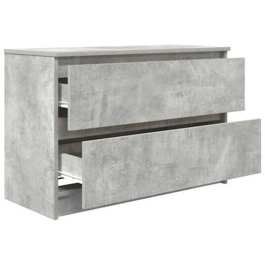 TV benk betonggrå 80x35x54 cm konstruert tre