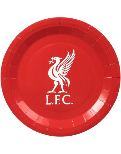 8 stk Liverpool FC Papptallerkener  23 cm