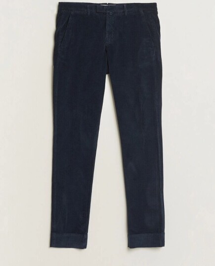 Briglia 1949 Slim Fit Corduroy Trousers Navy
