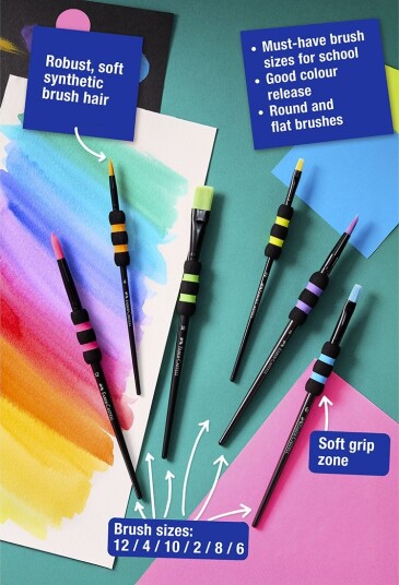 Faber Castell Pensler Soft Berøring 6 stk Svart
