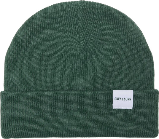 ONLY & SONS Onsisaac Short Beanie Flat Knit - Green - ONE SIZE