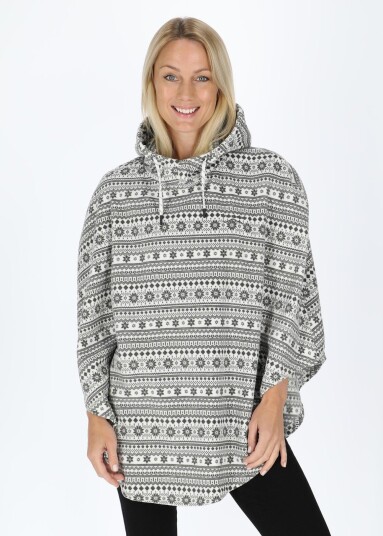 Swedemount Idre Poncho Ii W White/Grey Onesize Fleecetrøyer