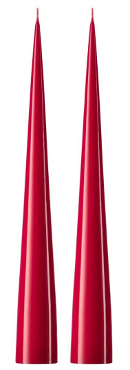 Ester & Erik kjeglelys 37 cm 2-stk. lakket Winter berry 36-0