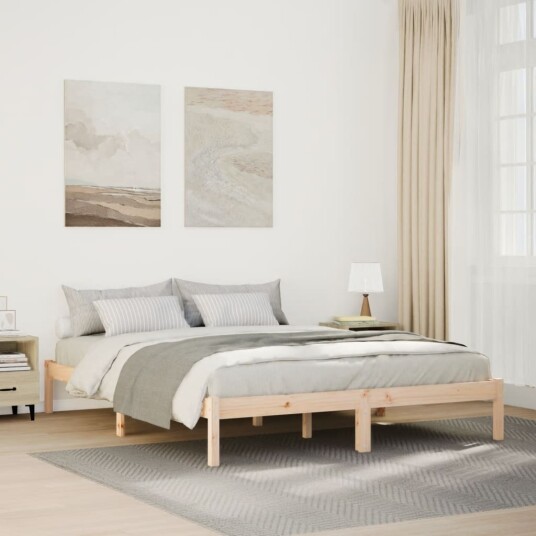  Ekstra lang sengeramme uten madrass 160x220 cm heltre furu