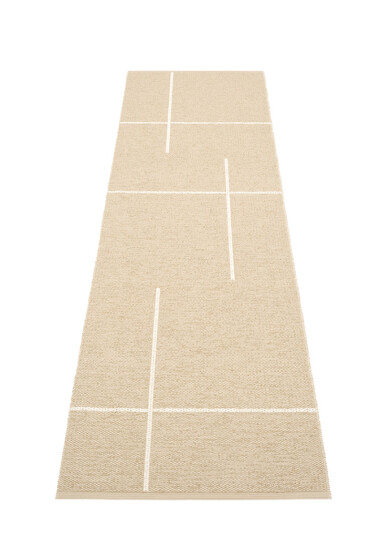 Pappelina Plastteppe Fred Beige 70x270cm