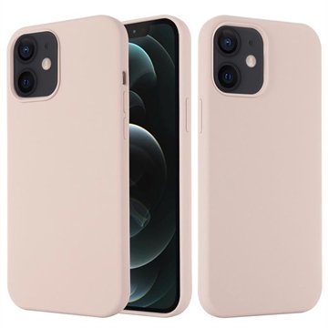 iPhone 12 Mini Liquid Silikondeksel MagSafe-kompatibel Rosa
