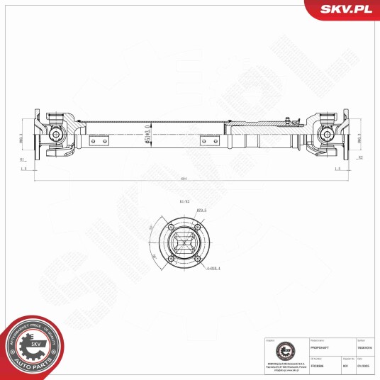 Esen Skv Drivaksel ESEN SKV 76SKV016 Esen Skv Drivaksel ESEN SKV 76SKV016