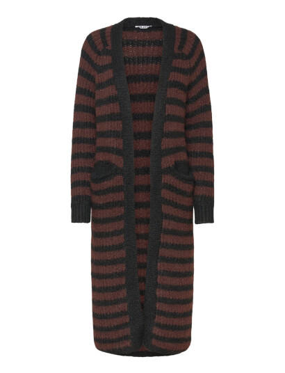 Object Objmilu Ls Lo Long Knit Cardigan Noos Brown L Object Objmilu Ls Lo Long Knit Cardigan Noos Brown L