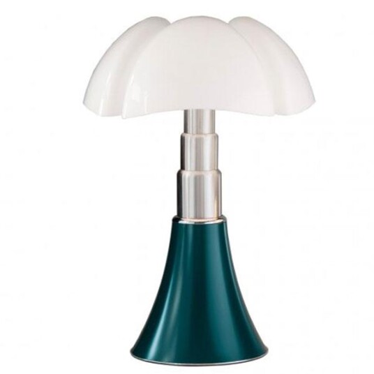 Martinelli Luce Pipistrello Bordlampe 1965 Blågrønn