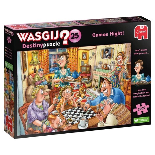 Wasgij Puslespill 1000 Wasgij Games Night