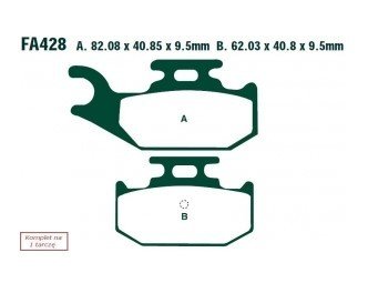 Bremseklosser EBC Brakes FA428R