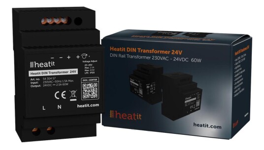 Heatit DIN Transformer for Z-Water 2 24V - 5430457