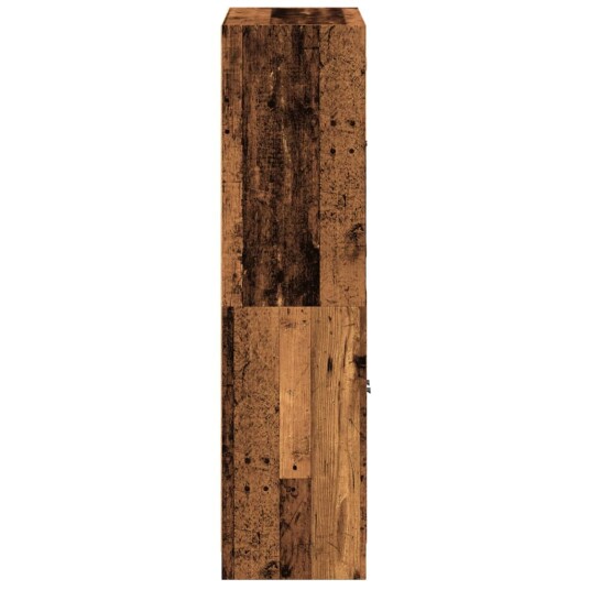 Highboard med dører gammelt tre 68x37x142 cm konstruert tre 8721158602282