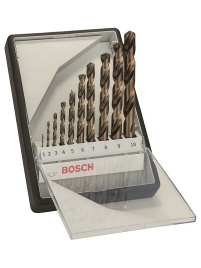 Bosch Robust Line HSS-Co Metallbor-sett 10 Deler 1-10 mm
