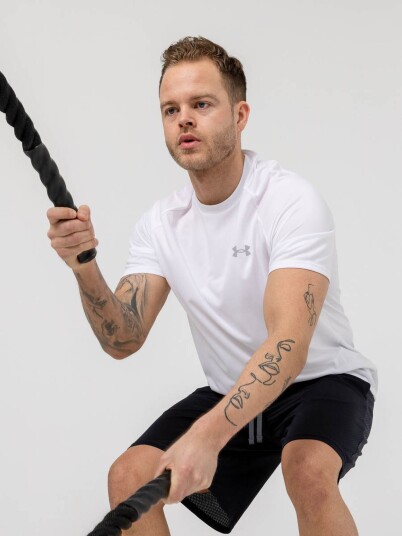 Under Armour UA Tech 2.0 Short Sleeve Tee Hvit XXXL