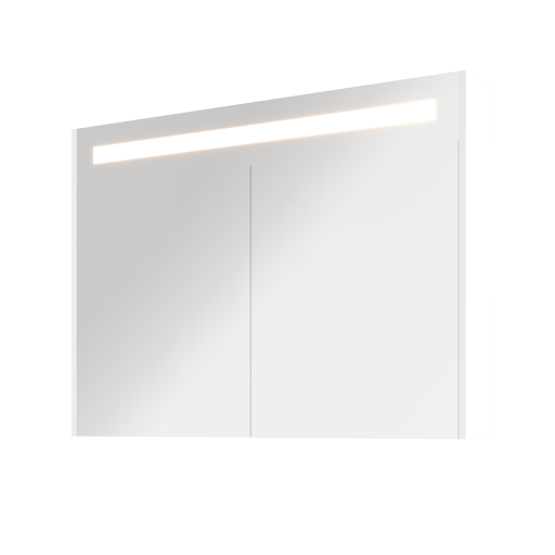 Sanibell Proline speilskab m/LED-belysning, 100x74cm, hvit høyglans paneler Sanibell Proline speilskab m/LED-belysning, 100x74cm, hvit høyglans paneler