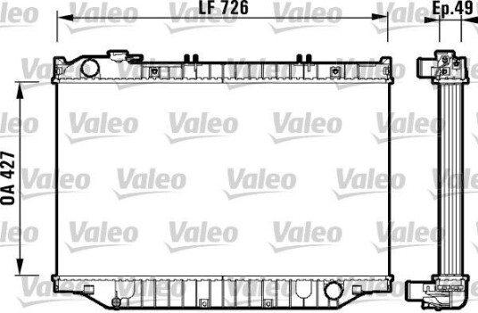 Radiator VALEO 732415