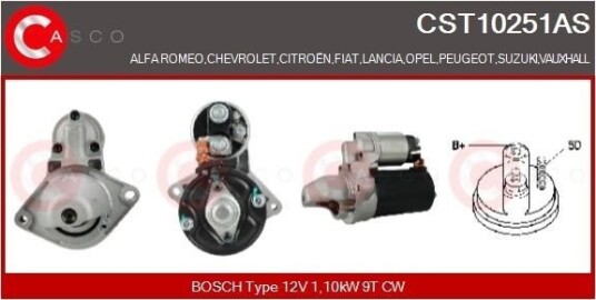 CASCO CST10251AS Starter CASCO CST10251AS Starter