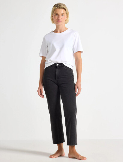 Lindex Trousers Denim Hanna Black   Black   54