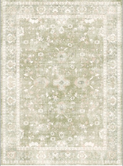Wilton teppe   Gombalia lysegrønn Størrelse: 200 x 200 cm