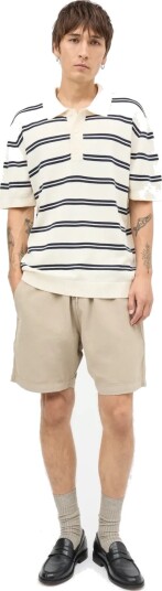 Mads Nørgaard Tight Cotton Tristan Knit Ss St. Cream XXL