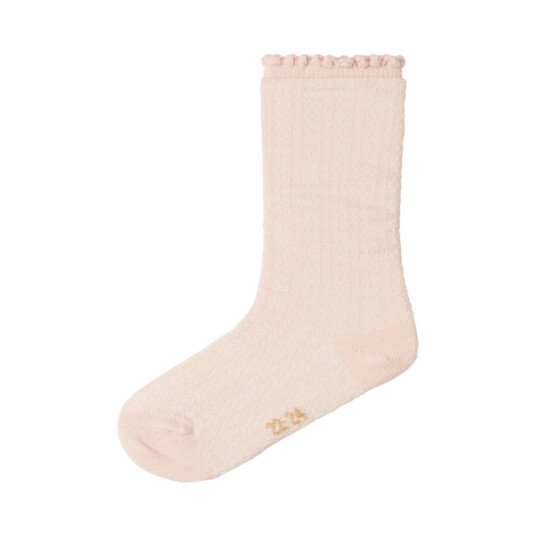 Lil Atelier Lil’ Atelier Dalfi knee sock – peach whip 22/24