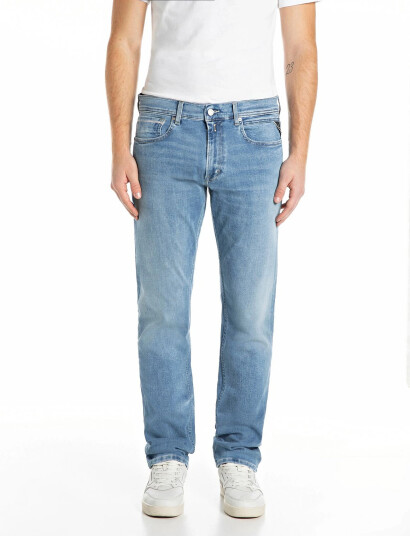 Replay Grover Trousers Straight Hyperflex Original Blue 30 x 32 Replay Grover Trousers Straight Hyperflex Original Blue 30 x 32