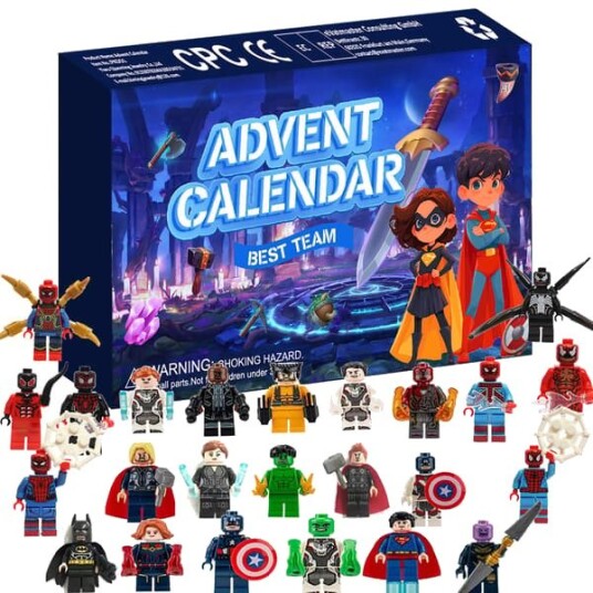 2024 Ny Superhelt Adventskalender 24 Gaver Halloween Nedtelling Blindboks