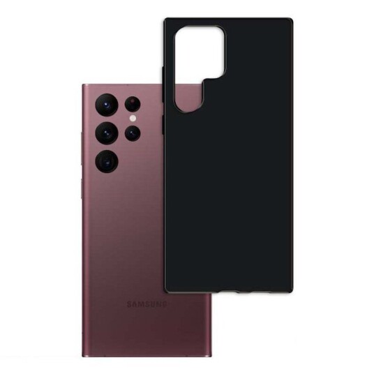 3Mk Matt TPU Mobildeksel for Samsung Galaxy S23 Ultra - Svart