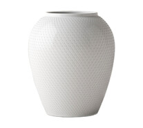 Rhombe Vase Hvit Porselen 16,5cm