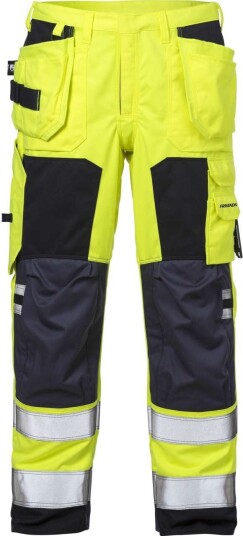 Fristads Hantverkarbyxa Flamestat 2075 Aths, Klass 2 Varsel Gul/marinblå D100