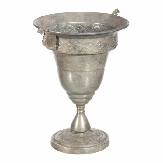 Bigbuy Home Vase 52 X 42,5 X 60 Cm Metall Sølv