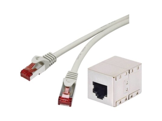 Renkforce Rf-3829272 20 M Cat6a S/Ftp S-Stp Rj-45 Rj-45 Grå