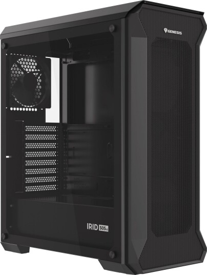 Genesis Irid 505 V2 Mid Tower ATX MicroATX Mini-ITX 3x Oxal 120mm vifter Sort Genesis Irid 505 V2 Mid Tower ATX MicroATX Mini-ITX 3x Oxal 120mm vifter Sort